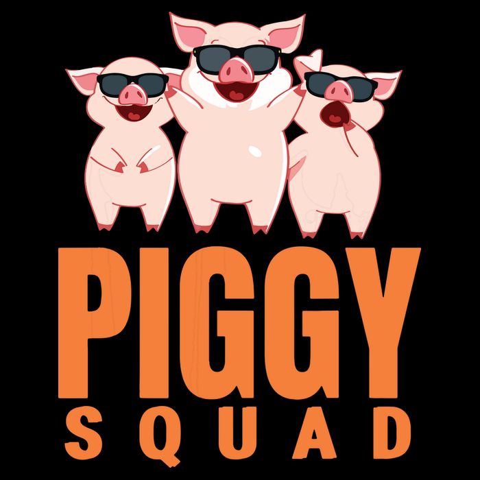 Piggy Squad Funny Pig Shirts For Boy Impact Tech Backpack