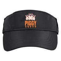 Piggy Squad Funny Pig Shirts For Boy Adult Drive Performance Visor