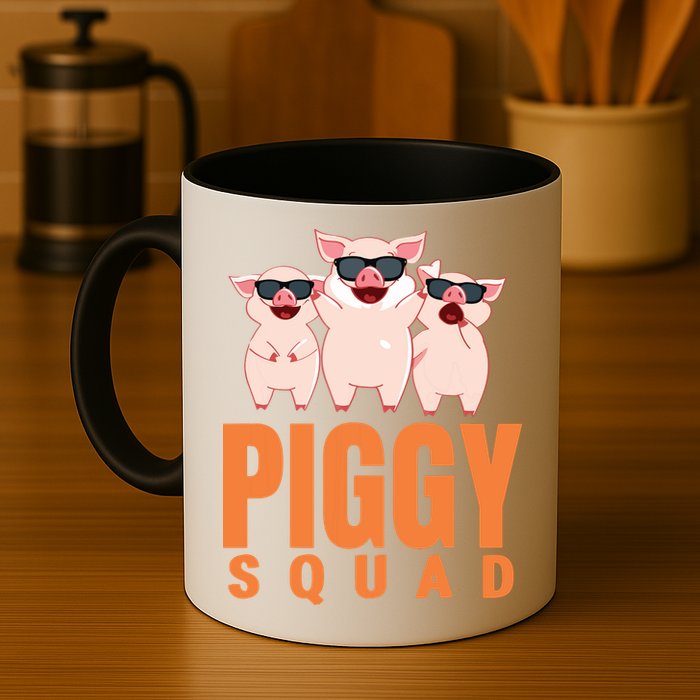 Piggy Squad Funny Pig Shirts For Boy Mug