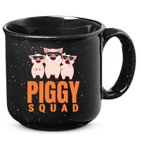Piggy Squad Funny Pig Shirts For Boy 15oz Campfire Ceramic Mug