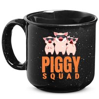 Piggy Squad Funny Pig Shirts For Boy 15oz Campfire Ceramic Mug