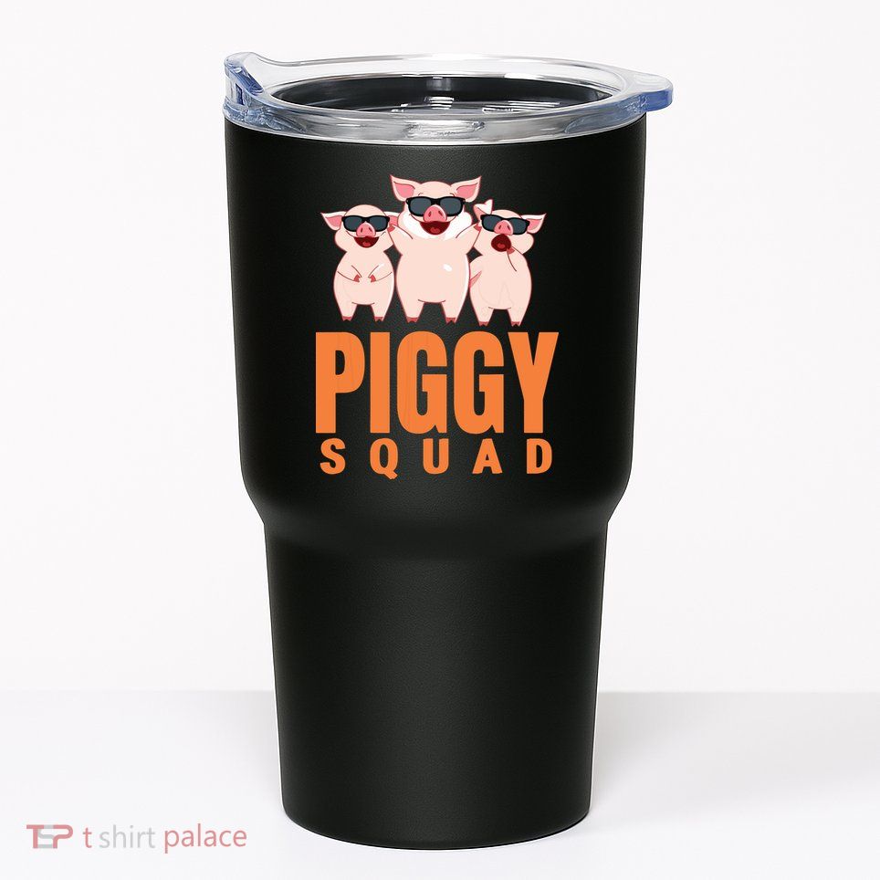 Piggy Squad Funny Pig Shirts For Boy Tumbler