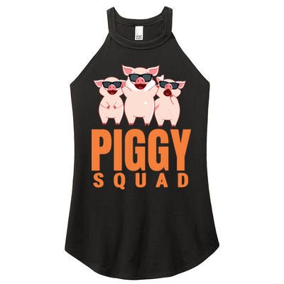 Piggy Squad Funny Pig Shirts For Boy Women's Perfect Tri Rocker Tank