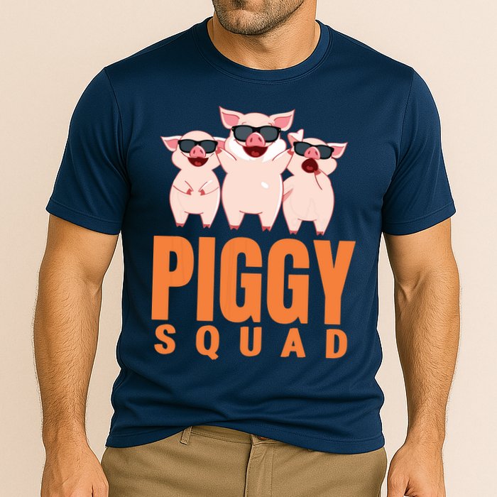 Piggy Squad Funny Pig Shirts For Boy Performance Shirt