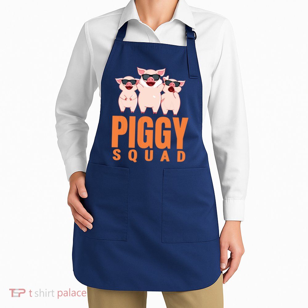 Piggy Squad Funny Pig Shirts For Boy Apron