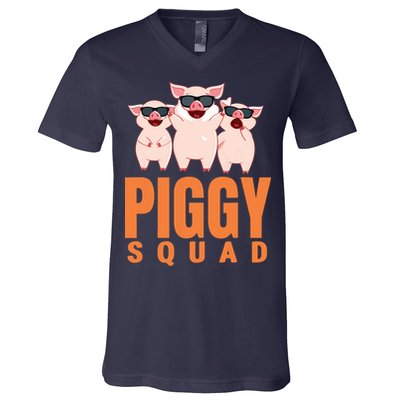 Piggy Squad Funny Pig Shirts For Boy V-Neck T-Shirt