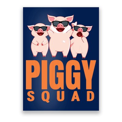 Piggy Squad Funny Pig Shirts For Boy Poster