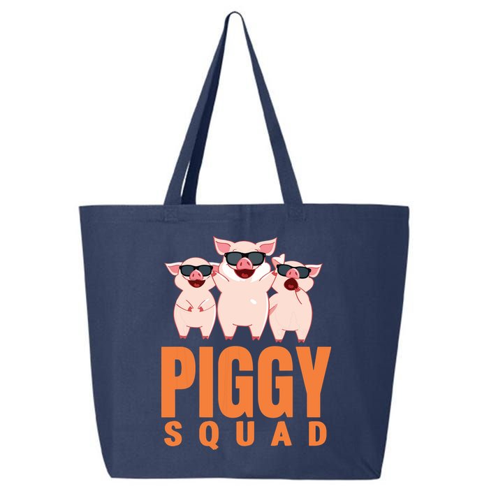 Piggy Squad Funny Pig Shirts For Boy 25L Jumbo Tote