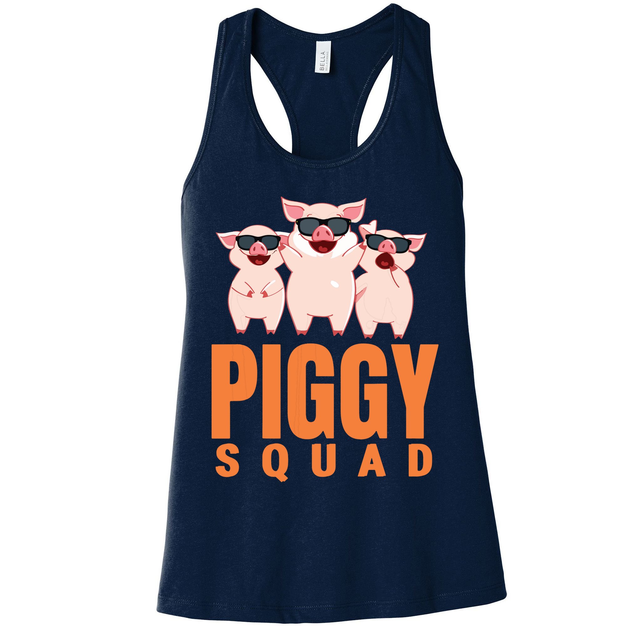Piggy Squad Funny Pig Shirts For Boy Womens Tank Top