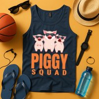 Piggy Squad Funny Pig Shirts For Boy Tank Top