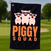 Piggy Squad Funny Pig Shirts For Boy Golf Towel