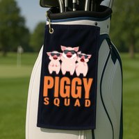 Piggy Squad Funny Pig Shirts For Boy Golf Towel