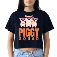 Piggy Squad Funny Pig Shirts For Boy Crop Top