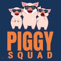 Piggy Squad Funny Pig Shirts For Boy Women's V-Neck T-Shirt