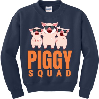 Piggy Squad Funny Pig Shirts For Boy Kids Sweatshirt