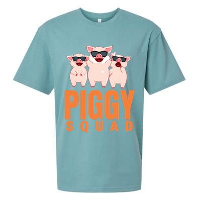 Piggy Squad Funny Pig Shirts For Boy Sueded Cloud Jersey T-Shirt