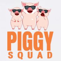 Piggy Squad Funny Pig Shirts For Boy Garment-Dyed Sweatshirt