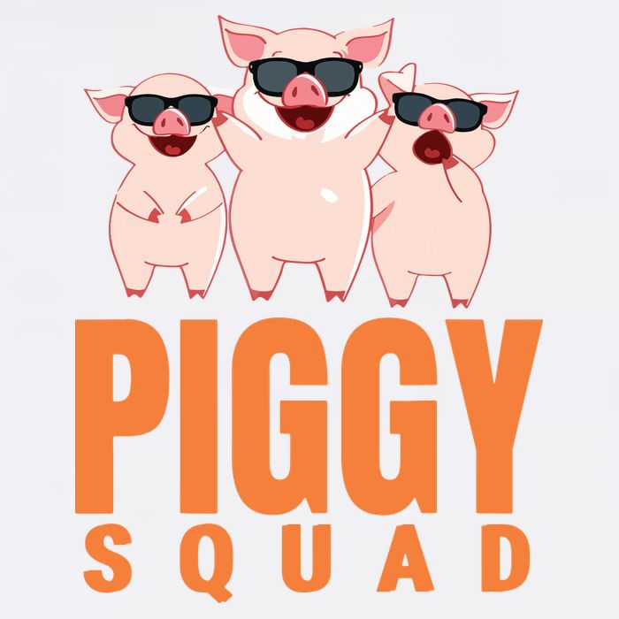 Piggy Squad Funny Pig Shirts For Boy Garment-Dyed Sweatshirt