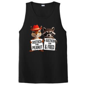 Peanut Squirrel & Fred Raccoo Justice For Peanut Wanted PosiCharge Competitor Tank