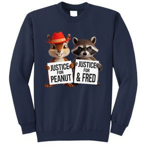 Peanut Squirrel & Fred Raccoo Justice For Peanut Wanted Sweatshirt