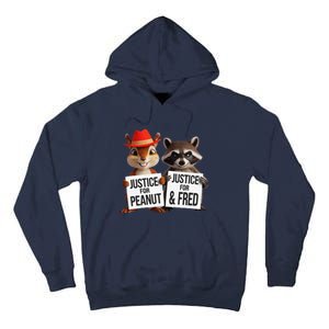 Peanut Squirrel & Fred Raccoo Justice For Peanut Wanted Tall Hoodie