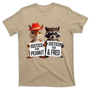 Peanut Squirrel & Fred Raccoo Justice For Peanut Wanted T-Shirt