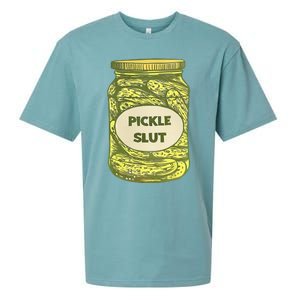 pickle slut funny canned pickles Sueded Cloud Jersey T-Shirt