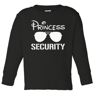 Princess Security Funny Birthday Halloween Party Design Toddler Long Sleeve Shirt