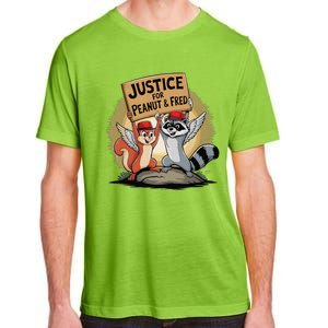 Peanut Squirrel & Fred Raccoo Justice For Peanut Wanted Adult ChromaSoft Performance T-Shirt