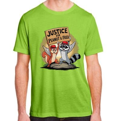 Peanut Squirrel & Fred Raccoo Justice For Peanut Wanted Adult ChromaSoft Performance T-Shirt