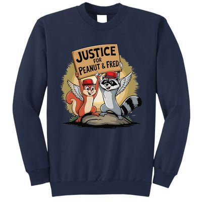 Peanut Squirrel & Fred Raccoo Justice For Peanut Wanted Sweatshirt