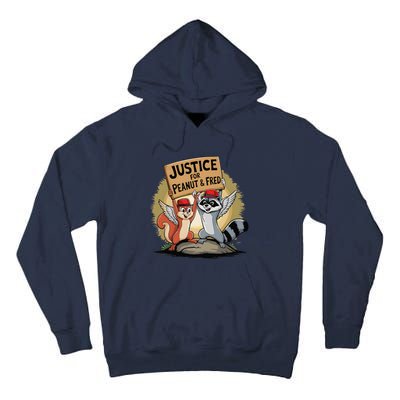 Peanut Squirrel & Fred Raccoo Justice For Peanut Wanted Tall Hoodie