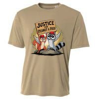 Peanut Squirrel & Fred Raccoo Justice For Peanut Wanted Cooling Performance Crew T-Shirt