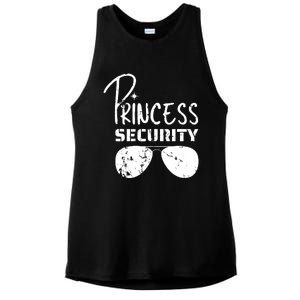 Princess Security Funny Birthday Party Dad Father Girl Ladies PosiCharge Tri-Blend Wicking Tank