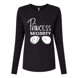 Princess Security Funny Birthday Party Dad Father Girl Womens Cotton Relaxed Long Sleeve T-Shirt