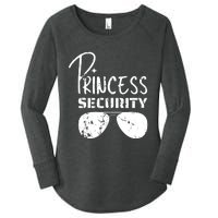 Princess Security Funny Birthday Party Dad Father Girl Women's Perfect Tri Tunic Long Sleeve Shirt