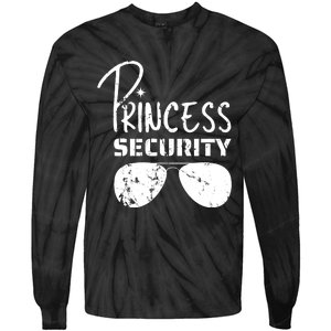 Princess Security Funny Birthday Party Dad Father Girl Tie-Dye Long Sleeve Shirt