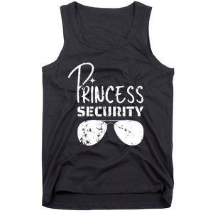 Princess Security Funny Birthday Party Dad Father Girl Tank Top