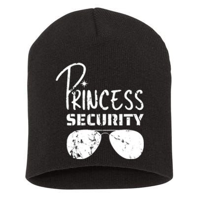 Princess Security Funny Birthday Party Dad Father Girl Short Acrylic Beanie