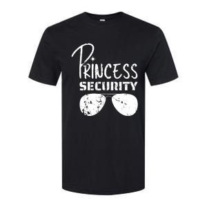 Princess Security Funny Birthday Party Dad Father Girl Softstyle CVC T-Shirt