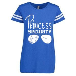 Princess Security Funny Birthday Party Dad Father Girl Enza Ladies Jersey Football T-Shirt