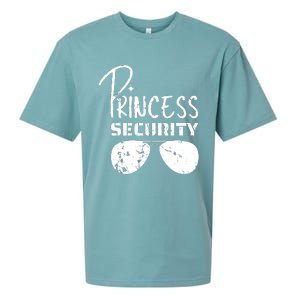 Princess Security Funny Birthday Party Dad Father Girl Sueded Cloud Jersey T-Shirt