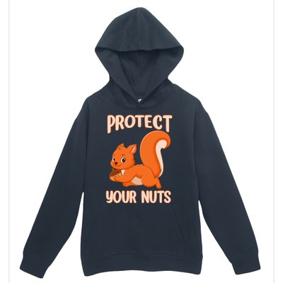 Perfect Squirrel Funny Squirrel Protect Your Nuts Urban Pullover Hoodie