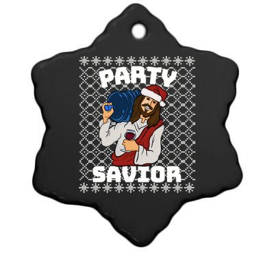 PARTY SAVIOR FUNNY Ceramic Star Ornament