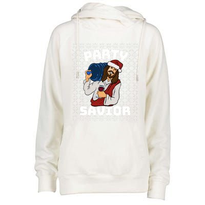 PARTY SAVIOR FUNNY Womens Funnel Neck Pullover Hood