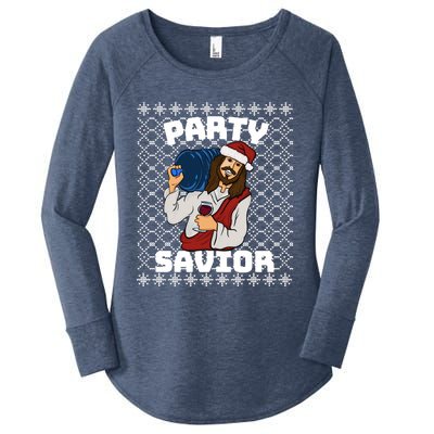 PARTY SAVIOR FUNNY Women's Perfect Tri Tunic Long Sleeve Shirt