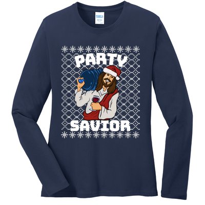 PARTY SAVIOR FUNNY Ladies Long Sleeve Shirt