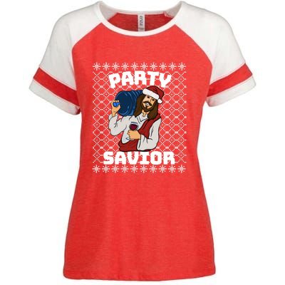 PARTY SAVIOR FUNNY Enza Ladies Jersey Colorblock Tee