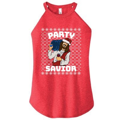 PARTY SAVIOR FUNNY Women's Perfect Tri Rocker Tank