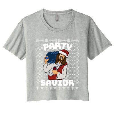 PARTY SAVIOR FUNNY Women's Crop Top Tee